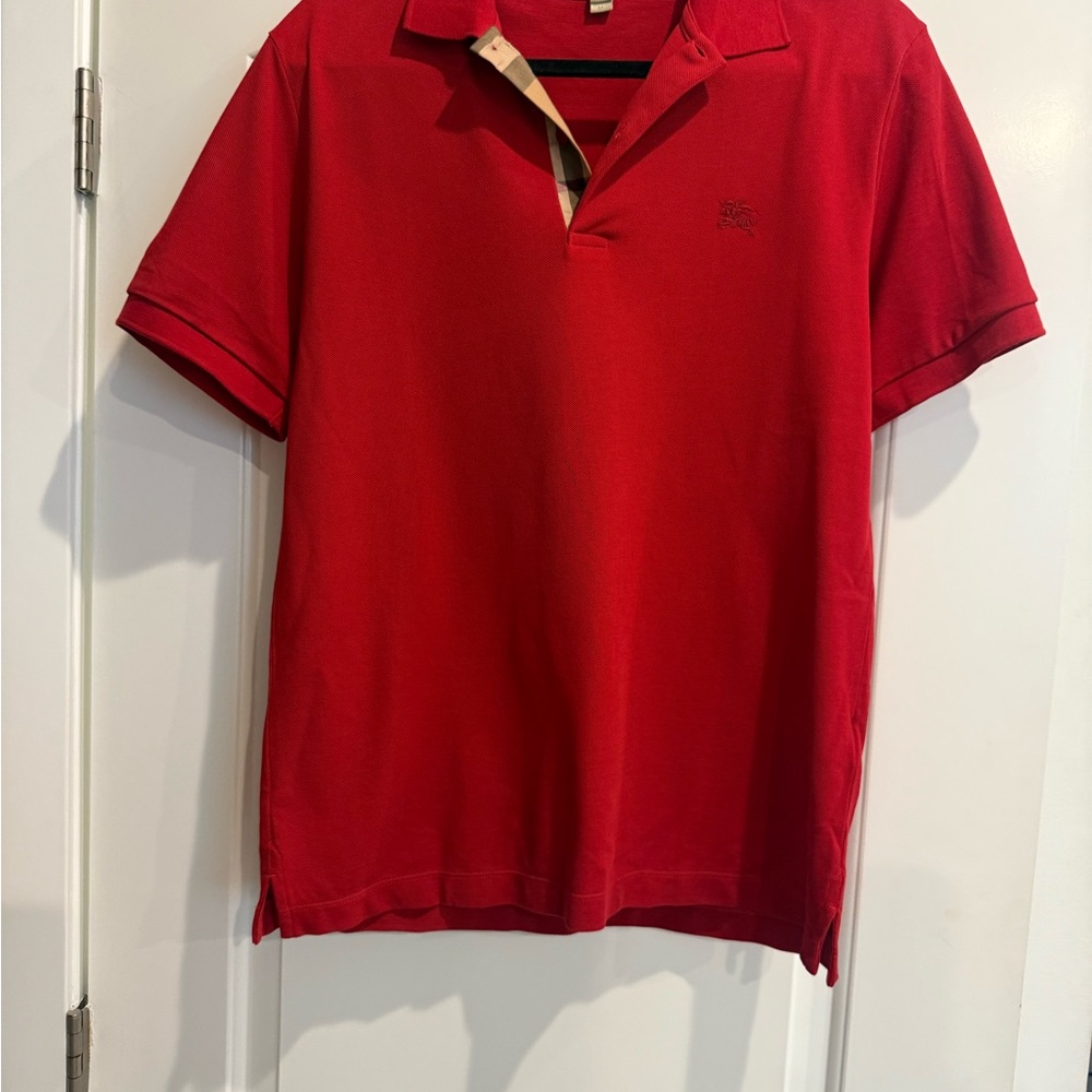 Burberry Vibrant Red Polo Shirt